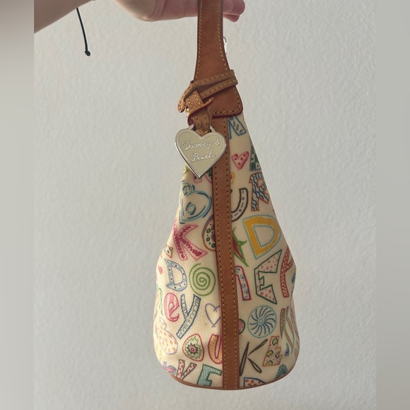 Dooney & Bourke Multicolor Logo Shoulder Bag – Y2K Vintage Style- LIKE NEW - Picture 3 of 13